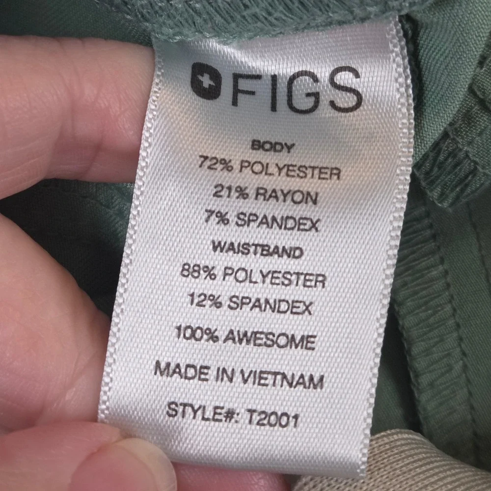 Figs Axiom Scrub T2001 Pants Mens XL Green 1171